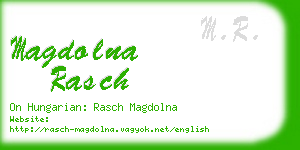 magdolna rasch business card